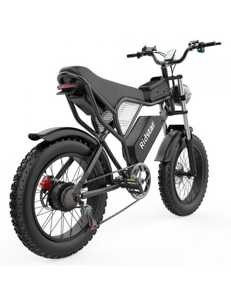 Ridstar Q20 Electric Bike 1000W Brushless Motor 20*4 Inch Fat Tires 48V 20Ah Removable Battery 30mph Max Speed Nuovi prodotti