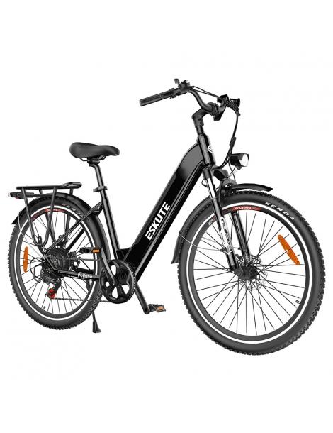 ESKUTE ES-28-LJ Bicicletta elettrica motore 250W batteria 36V 20Ah pneumatici 28*1 75' - Nero Sconti VIP