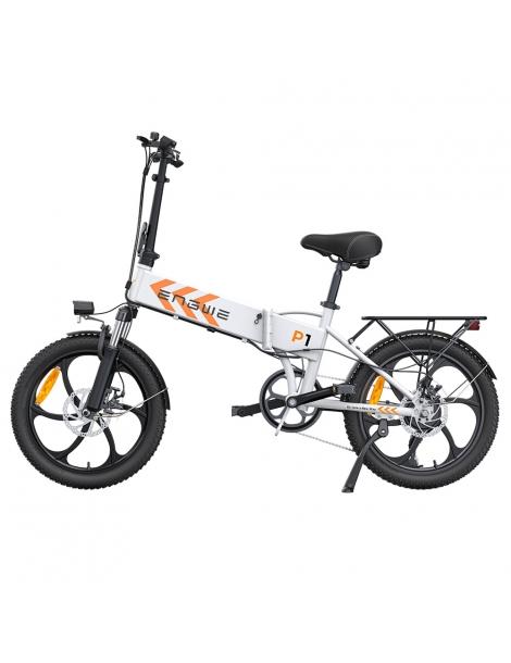 ENGWE P1 Bicicletta elettrica pieghevole pneumatico 20*3 pollici motore 250W batteria 36V 13Ah - Bianco Rilascio limitato