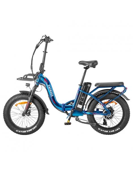 Fafrees F20 Max Flodable Electric Bike 20*4.0 pollici Fat Tire 500W Brushless Motor 48V 22.5Ah Battery - Aurora Blue Ultimo giorno