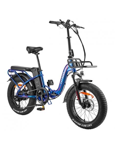 Fafrees F20 Max Flodable Electric Bike 20*4.0 pollici Fat Tire 500W Brushless Motor 48V 22.5Ah Battery - Aurora Blue Ultimo giorno
