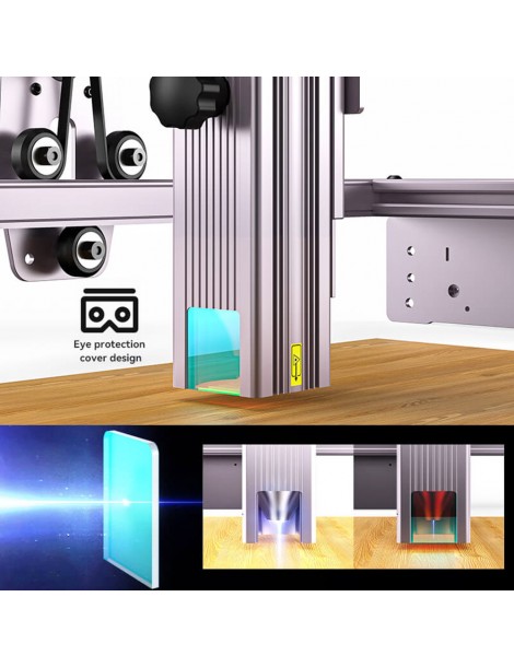 Atomstack A5 PRO+ Macchina per l'incisione laser Potenza laser 40W Fuoco fisso Spot compresso 410x400mm Fino al 50% di sconto