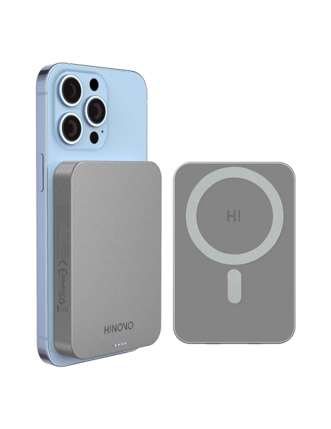 HINOVO MB1-10000 10000mAh Power Bank Wireless Magnetico in Metallo Batteria Mag-Safe per iPhone 14/13/12 In vendita