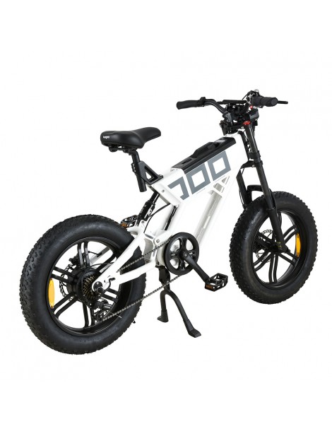 KUGOO T01 20*4.0 Pollici Pneumatici Bicicletta elettrica Motore 48V 500W Batteria 13Ah Velocità Massima 38km/h - Bianco Italia