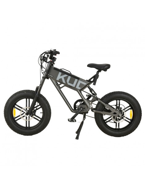 KUGOO T01 20*4.0 Pollici Pneumatici Bicicletta elettrica Motore 48V 500W Batteria 13Ah Velocità Massima 38km/h - Grigio In Linea