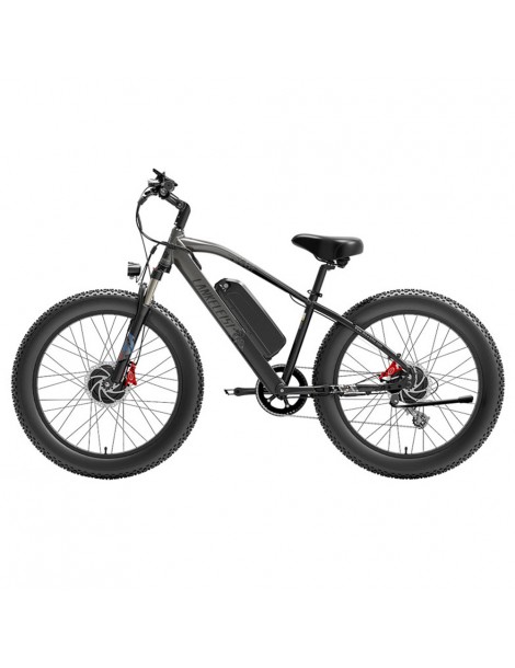LANKELEISI MG740 PLUS 26*4.0'' Pneumatici Bici Elettrica 1000W*2 Doppio Motore 48V 17.5Ah Batteria - Grigio Nuovo