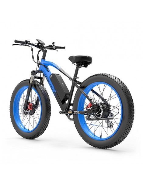 LANKELEISI MG740 PLUS 26*4.0'' Pneumatici Bici Elettrica 1000W*2 Doppio Motore 48V 17.5Ah Batteria - Blu Qualità