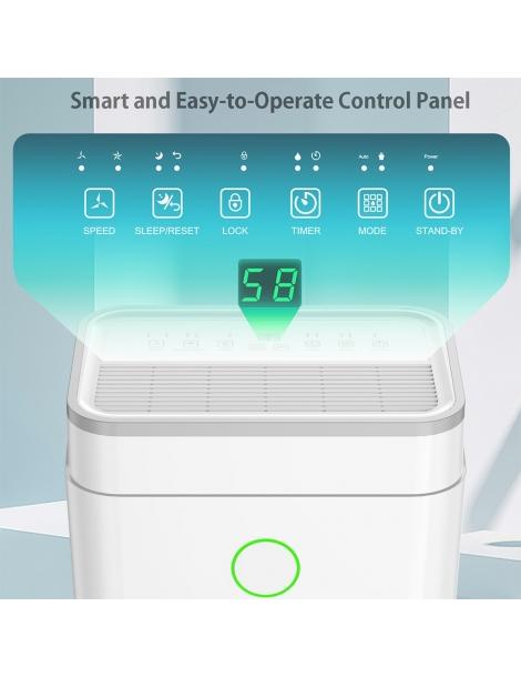 LUKO OL20-D030A Deumidificatore portatile per la casa capacità di deumidificazione di 20L Convenienza