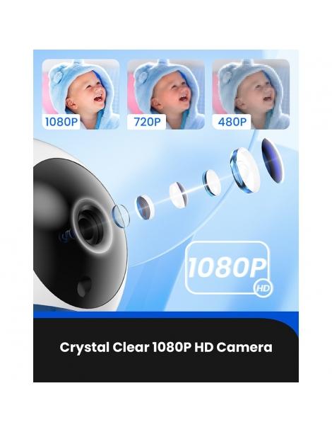 Baby Monitor Proscenic BM300 telecamera HD 1080P schermo da 5 pollici visione notturna audio a due vie Vendita Economica
