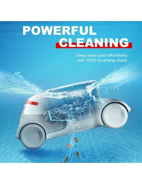 Genkinno P1 Aspiratore robotico per piscina senza fili motore da 100W navigazione intelligente serbatoio dell'acqua da 2 4L Nuova