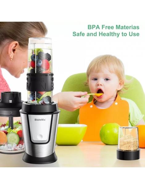 BioloMix TB23M Robot da cucina multifunzione 3 in 1 spremiagrumi portatile da 700W materiale plastico per alimenti Offerta speciale