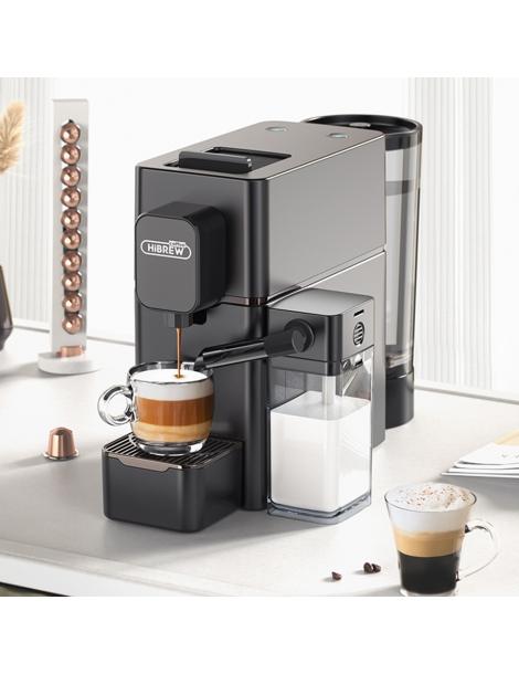 HiBREW H15 Nes Macchina da caffè a capsule estrazione ad alta pressione 20 bar serbatoio del latte rimovibile - Nero Cyber Monday
