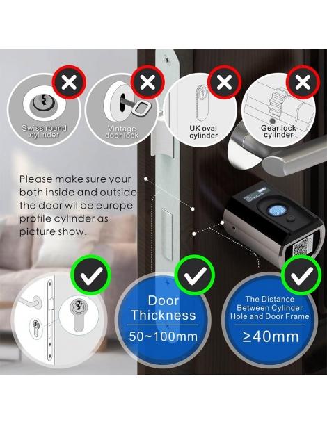 WELOCK TouchEBL41 Blocco porta intelligente con impronte digitali Offerta natalizia