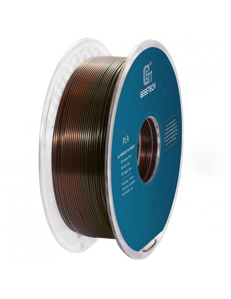 Geeetech Filamento Silk PLA per stampante 3D precisione dimensionale 1 75 mm /- 0 03 mm Bobina da 1 kg - Arcobaleno di bronzo Vendita calda