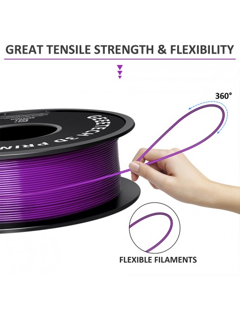 Filamento PLA Geeetech per stampante 3D precisione dimensionale 1 75 mm /- 0 03 mm Bobina da 1 kg (2 2 libbre) - Viola Offerte esclusive