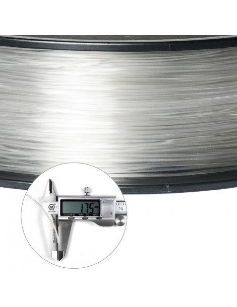 Filamento PLA Geeetech per stampante 3D precisione dimensionale 1 75 mm /- 0 03 mm Bobina da 1 kg (2 2 libbre) - Trasparente Lightning offer