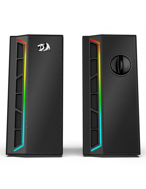 Calliope RGB Altoparlanti per PC Desktop suono potenziato a 2.0 canali e controllo del volume con cavo da 3 5 mm - Nero Offerte giornaliere