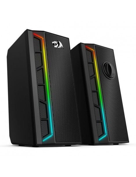 Calliope RGB Altoparlanti per PC Desktop suono potenziato a 2.0 canali e controllo del volume con cavo da 3 5 mm - Nero Offerte giornaliere