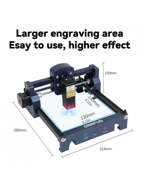 DIMIFUN D9 A45 Macchina portatile per incisione laser da 4 5 W protezione degli occhi velocità di 10000 mm/min Enormi risparmi