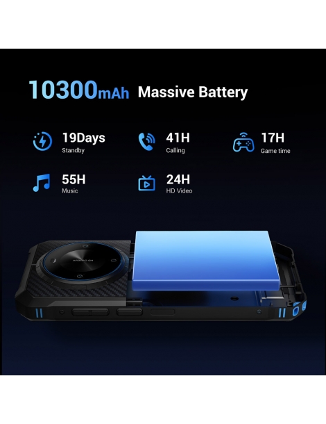 FOSSiBOT F105 Smartphone robusto schermo HD+ da 6 745 pollici batteria da 10300mAh 4GB RAM+64GB ROM - Verde Ritorno libero