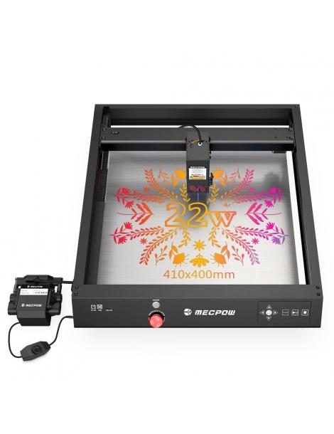 Mecpow X4 Incisore laser da 22W con Air Assist integrato area di incisione di 400 x 410 mm Spot laser da 0 08 mm x 0 1 Xmm Ultimi due giorni