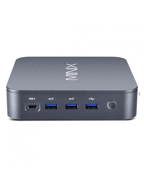 MINIX J51-C8 Max Mini PC in alluminio Windows 11 Pro 8GB DDR4 512GB M.2 PCIe NVMe SSD WiFi 6 - Grigio metallizzato Promozione temporanea