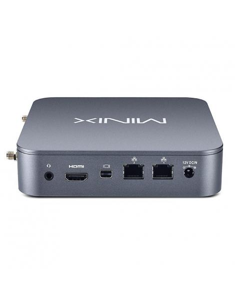 MINIX J51-C8 Max Mini PC in alluminio Windows 11 Pro 8GB DDR4 512GB M.2 PCIe NVMe SSD WiFi 6 - Grigio metallizzato Promozione temporanea