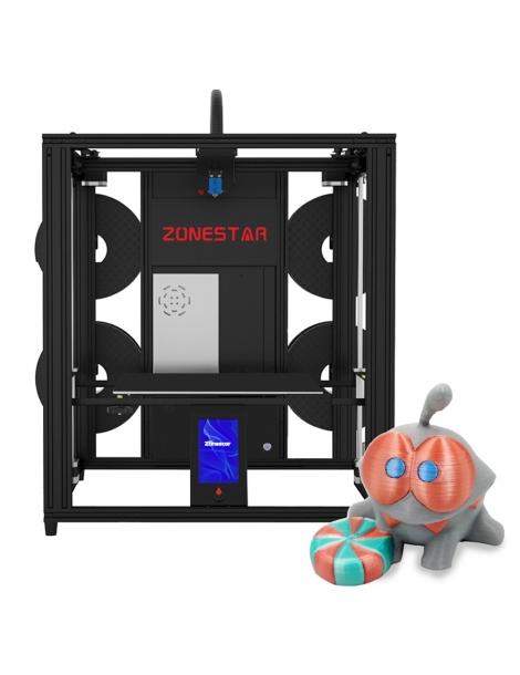 Zonestar Z9V5MK6 Stampante 3D a 4 estrusori 4 in 1 out Color-Mixing livellamento automatico scheda madre a 32 bit Fino al 55% di sconto