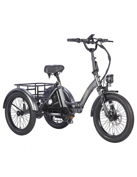 FAFREES F20 Mate Triciclo elettrico motore brushless 500W batteria 48V/18.2Ah pneumatici grassi 20*3.0 pollici - Grigio Discount Store per i nuovi prodotti