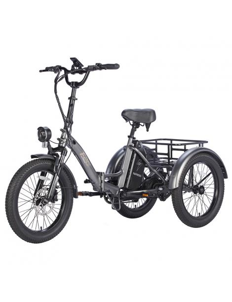 FAFREES F20 Mate Triciclo elettrico motore brushless 500W batteria 48V/18.2Ah pneumatici grassi 20*3.0 pollici - Grigio Discount Store per i nuovi prodotti
