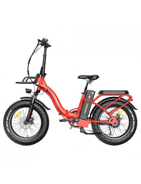 FAFREES F20 Max 20*4.0 Grassi da 20 Pollici Bicicletta Elettrica Pieghevole - Batteria al Litio da 22.5Ah 500W - Rosso Officina