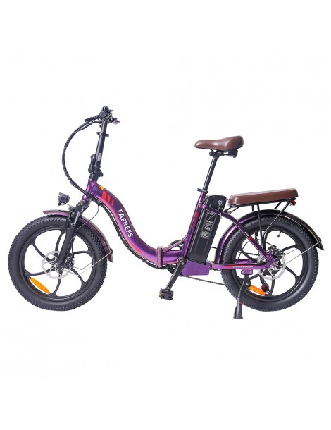 FAFREES F20 Pro 20 pollici Pneumatici Bicicletta Elettrica Pendolare Pieghevole 36V 18Ah Batteria al Litio 250W - Viola In vendita