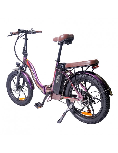 FAFREES F20 Pro 20 pollici Pneumatici Bicicletta Elettrica Pendolare Pieghevole 36V 18Ah Batteria al Litio 250W - Viola In vendita