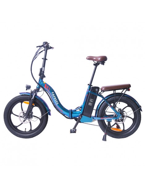 FAFREES F20 Pro 20 pollici Pneumatici Bicicletta Elettrica Pendolare Pieghevole 36V 18Ah Batteria al Litio 250W - Blu Duty-free