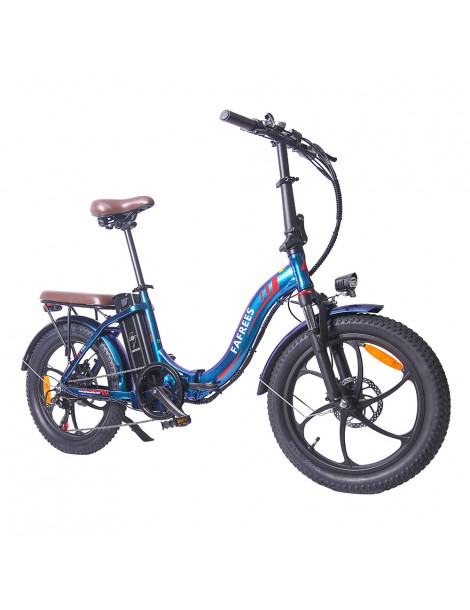 FAFREES F20 Pro 20 pollici Pneumatici Bicicletta Elettrica Pendolare Pieghevole 36V 18Ah Batteria al Litio 250W - Blu Duty-free