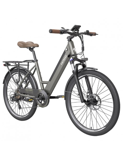 FAFREES F26 Pro 26'' E-Bike da città passo-passo 25 Km/h Motore 250W 36V 10Ah Batteria incorporata rimovibile-Grigio Sconti questo mese