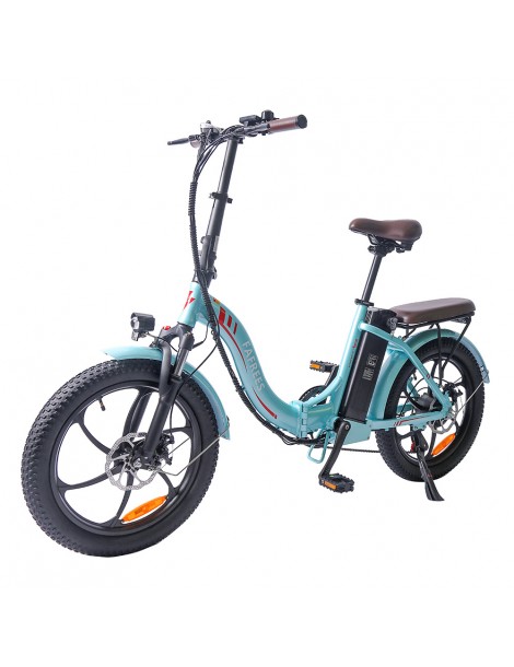 FAFREES F20 Pro 20 pollici Pneumatici Bicicletta Elettrica Pendolare Pieghevole 36V 18Ah Batteria al Litio 250W - Azzurro Italia