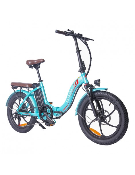 FAFREES F20 Pro 20 pollici Pneumatici Bicicletta Elettrica Pendolare Pieghevole 36V 18Ah Batteria al Litio 250W - Azzurro Italia