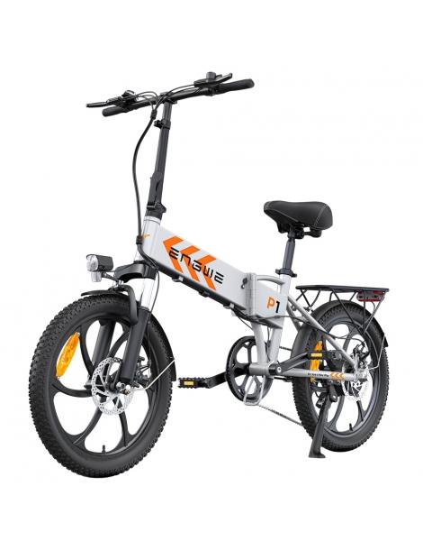 ENGWE P1 Bicicletta elettrica pieghevole pneumatico 20*3 pollici motore 250W batteria 36V 13Ah - Sliver Nuovo