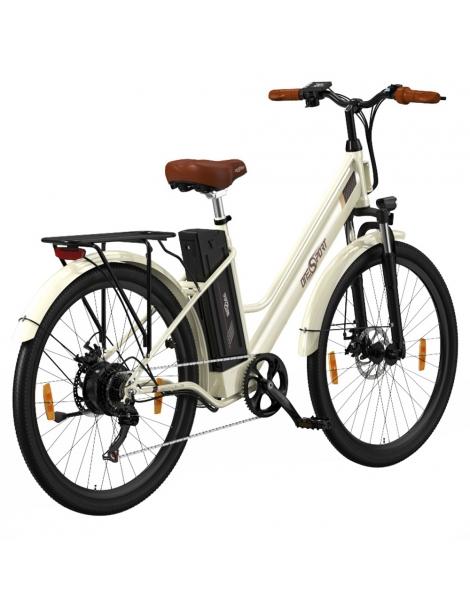 ONESPORT OT18-3 Bicicletta elettrica City pneumatici da 26*2.35 pollici motore da 250W batteria da 36V 14.4Ah - Bianco Qualità