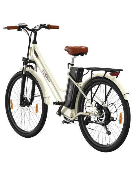 ONESPORT OT18-3 Bicicletta elettrica City pneumatici da 26*2.35 pollici motore da 250W batteria da 36V 14.4Ah - Bianco Qualità