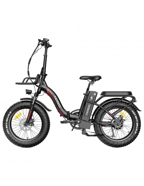 FAFREES F20 Max 20*4 Fat Inch Tire Bicicletta elettrica pieghevole - Motore brushless da 500W e batteria al litio da 18Ah - Nero Fino Al -60%