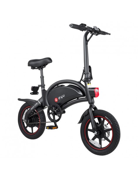 DYU D3+ Ciclomotore elettrico pieghevole con pneumatici da 14" - Motore senza spazzole da 240W e batteria al litio da 10AH Novità