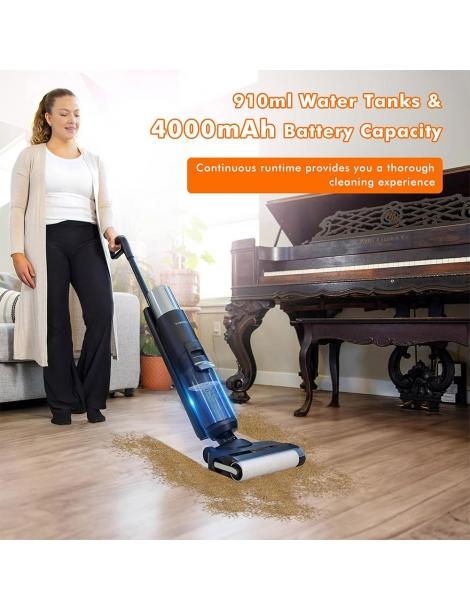 TOSIMA H1 aspirapolvere a secco senza fili batteria agli ioni di litio da 4000mAh 21 9V serbatoio dell'acqua da 910ml In Vendita
