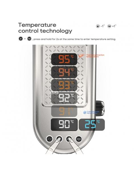 HiBREW H10B Macchina per caffè espresso pressione di estrazione 20 bar temperatura e volume della tazza regolabili - Argento Vendite stagionali