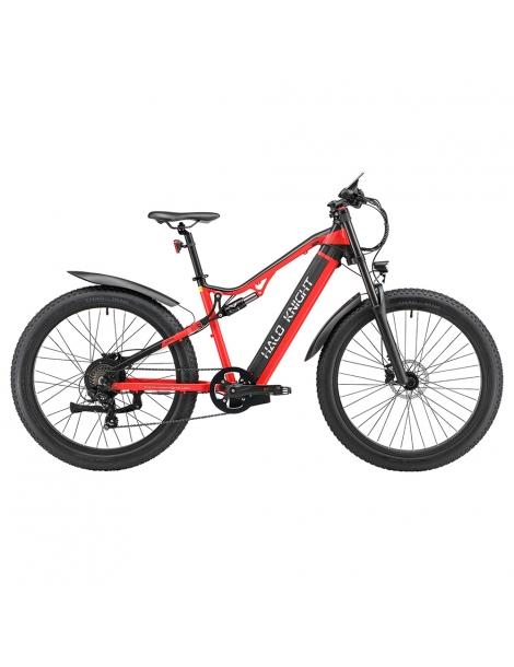 Halo Knight H03 MTB Bicicletta elettrica motore 1000W batteria 48V 19.2Ah pneumatico 27.5*3.0 pollici - Rosso In vendita