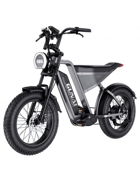 GUNAI-Y Bicicletta elettrica motore 1000W batteria 48V 18Ah pneumatici grassi 20*4.0 pollici velocità massima 60km/h - Nero 2025
