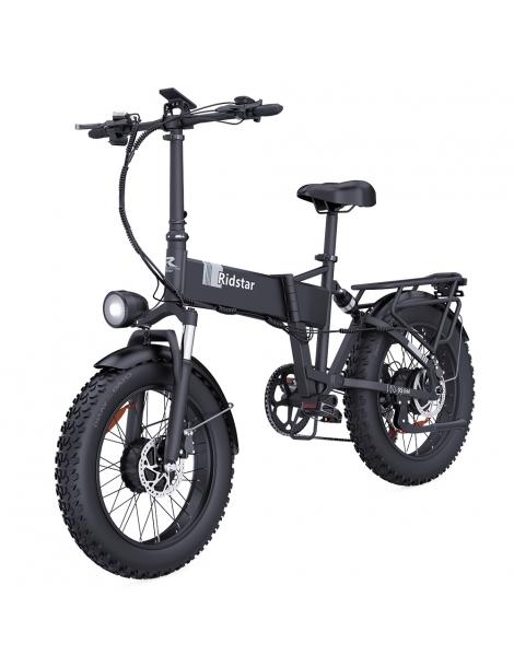 Ridstar H20 Pro Bicicletta elettrica pieghevole motore 1000W*2 batteria 48V 23AH pneumatici grassi 20*4 pollici Italia