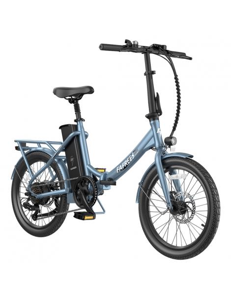 Fafrees F20 Lasting Bici Elettrica Pieghevole Motore 250W Batteria 36V 18.2Ah Pneumatici 20*1.95'' - Blu Haze