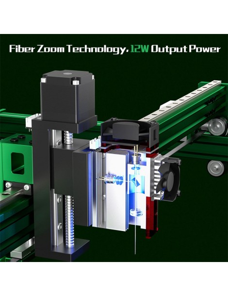 Incisore laser NEJE Max 4 A40640 uscita zoom 12W assistenza pneumatica automatica precisione di guida 0 001 mm Spedizione gratuita